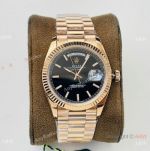 VR Factory v2 Rolex Day date Black Rose Gold 40mm Watch Swiss 3255 Movement